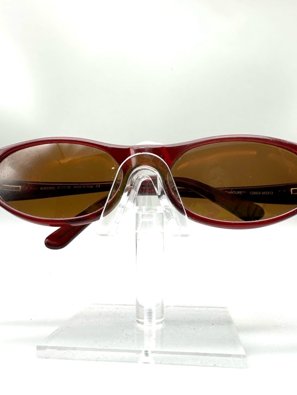 Kirkland Signature Conga Oval Wrap Sunglasses Made in Italy 57-17-130 Frame only